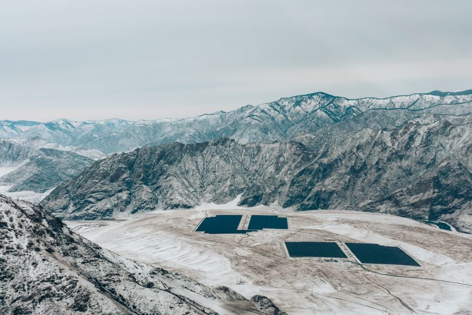 Winter solar field